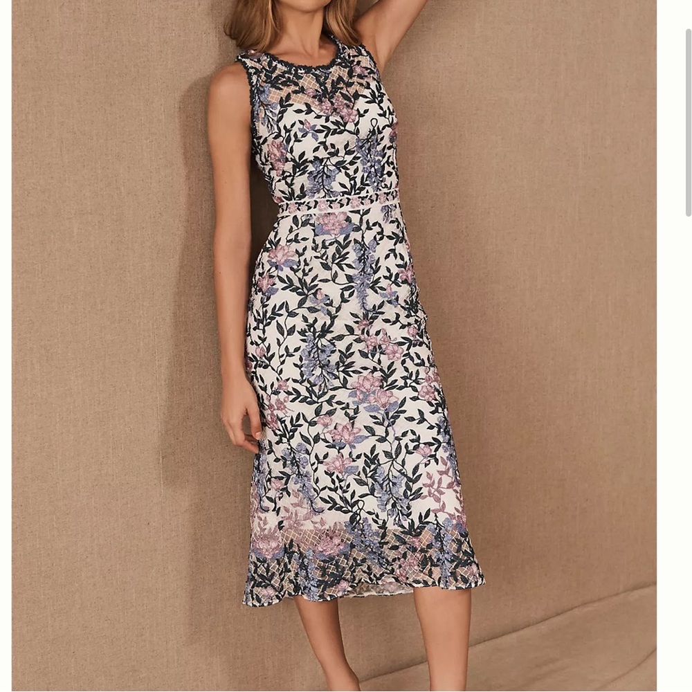 NWT Marchesa Sleeveless Floral Dress Size 4
